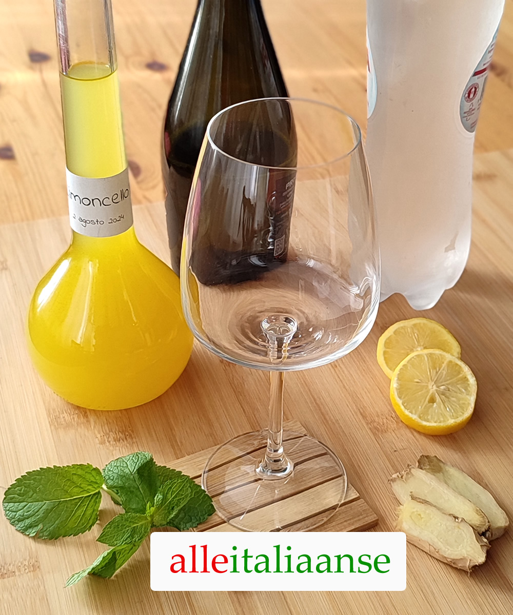 De Ingrediënten voor onze zelfgemaakte Limoncello Spritz