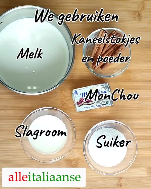 MonChou ijs met kaneel 🧀🍨 Zonder ei met ijsmachine