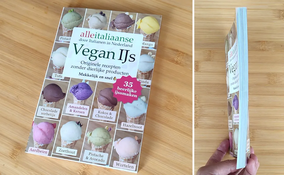 Alle Italiaanse Vegan IJs boek gedrukte versie