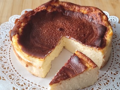 Een Italiaanse burnt cheesecake