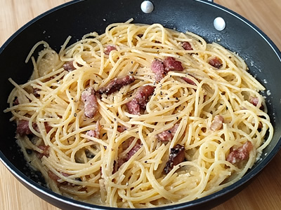 Carbonara met guanciale