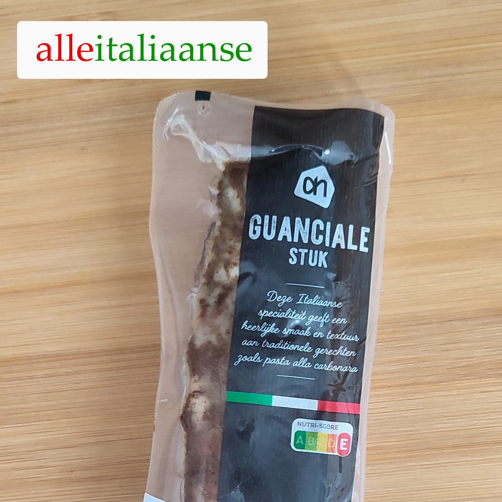 De Italiaanse guanciale van Albert Heijn